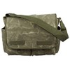 Rothco Stonewash Canvas Classic Messenger Bag, Olive Drab