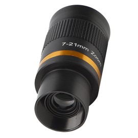 Ocular completamente multicapa de 1,25 pulgadas, ocular de telescopio astronómico con zoom continuo profesional de 7 a 21 mm, ocular universal de aleación de aluminio para observación astronómica