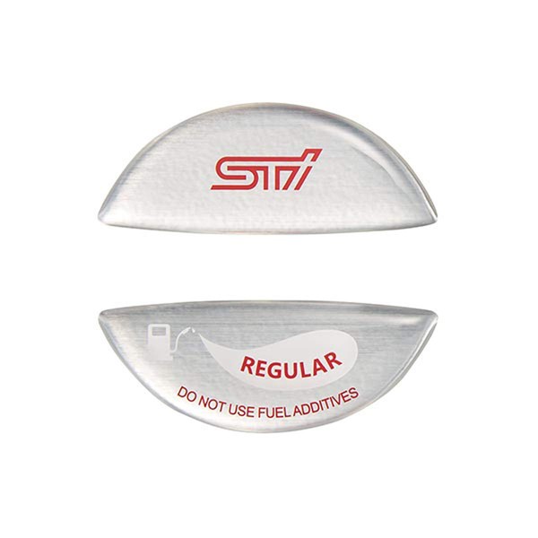 Subaru STSG18100610 STI Fuel Cap Ornament (Regular), Silver