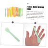FOMIYES 150pcs Facial Plastic Beauty Spatulas Mask Mixing Tools Slip