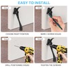 6 Inch Black Kick Down Door Stoppers for Bottom of