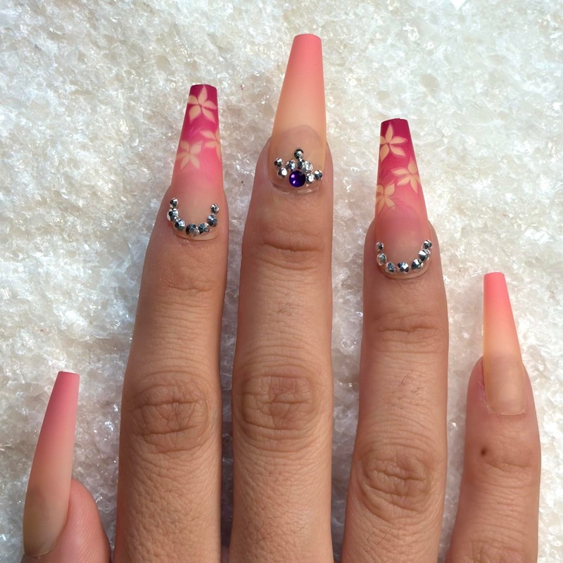 FLOWER BOMB Press-On Nails by Lavaa Beauty | Extra-Long |