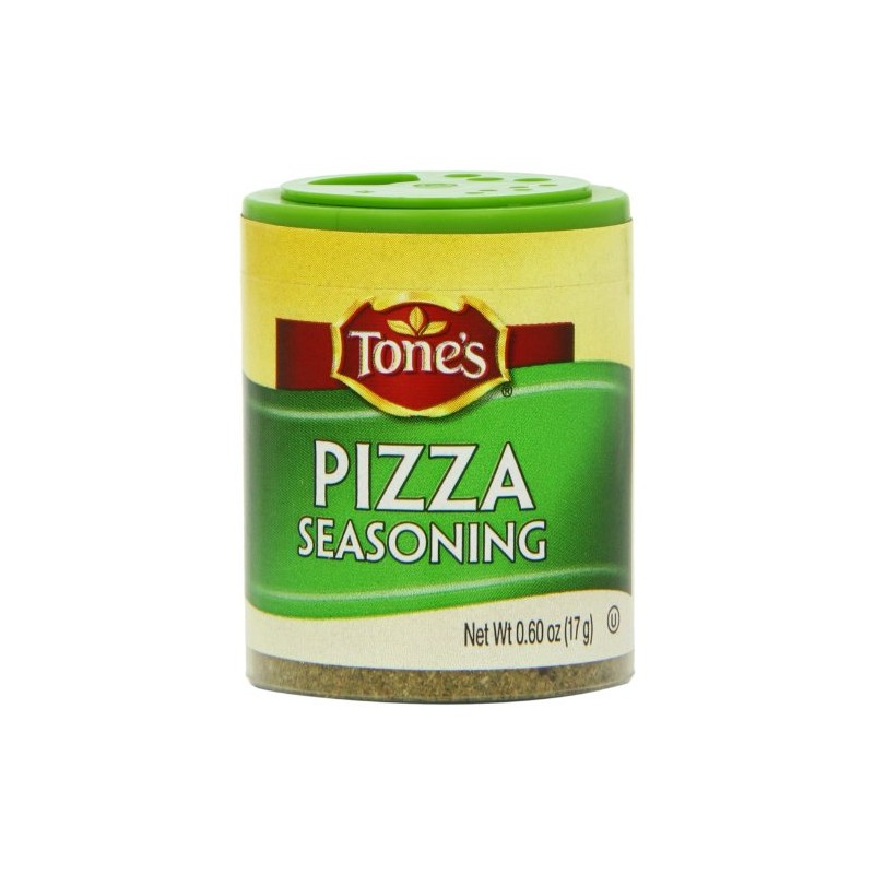 Tone's Mini's Pizza Seasoning, 0.60 Ounce (Pack of 6)