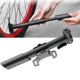 Mini Bicycle Pump, Mini Bicycle Pump, Small Portable Bicycle Pump with Frame Holder, Portable Small Bicycle Pump, Bicycle Air Pump, Basketball Pump, for Road Bikes, Mountain Bikes and Ball