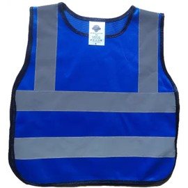 Dazonity kid's High Visibility Safety Vest, Reflective Strips, M, Fit for 8-12 Years old Boys & Girls, Walking or Back to School,