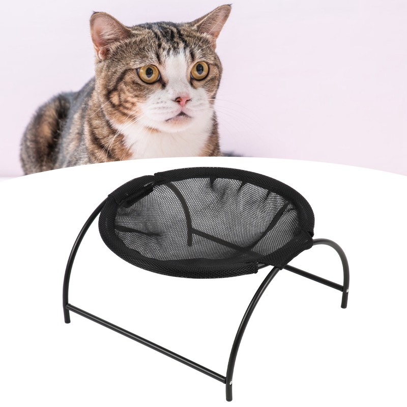 Cat Hammock Bed Stainless Steel Canvas Detachable Elevated Raised Small