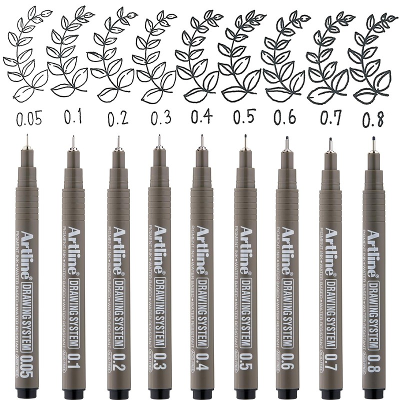 Artline 230 Drawing System Pens, Technical Drawing Pens For Drafting,
