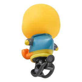 Nicear Bicycle Bell and Horn Duck Shaped Cute Cartoon Bike Accessories with Squeeze Sound Rubber Handlebar Bell for Bicycle/Scooter, 2.2cm Diameter (Yellow)