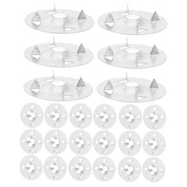 DOITOOL 100pcs Insulation Foam Board Washers Sturdy Load Spreading Fasteners for Secure Fixing and Installation of Insulation Boards Lightweight and for Indoor Outdoor Use