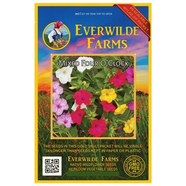 Everwilde Farms - 1 Oz Four-O'Clock Mix Wildflower Seeds - Gold Vault