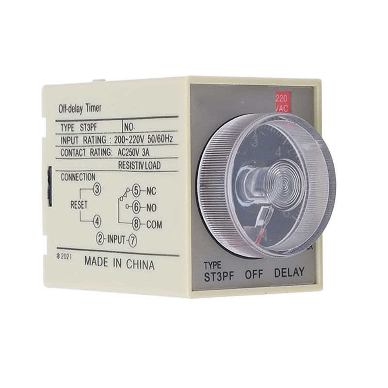 BERM Power Off Delay Relay Knob Control Timing Timer High