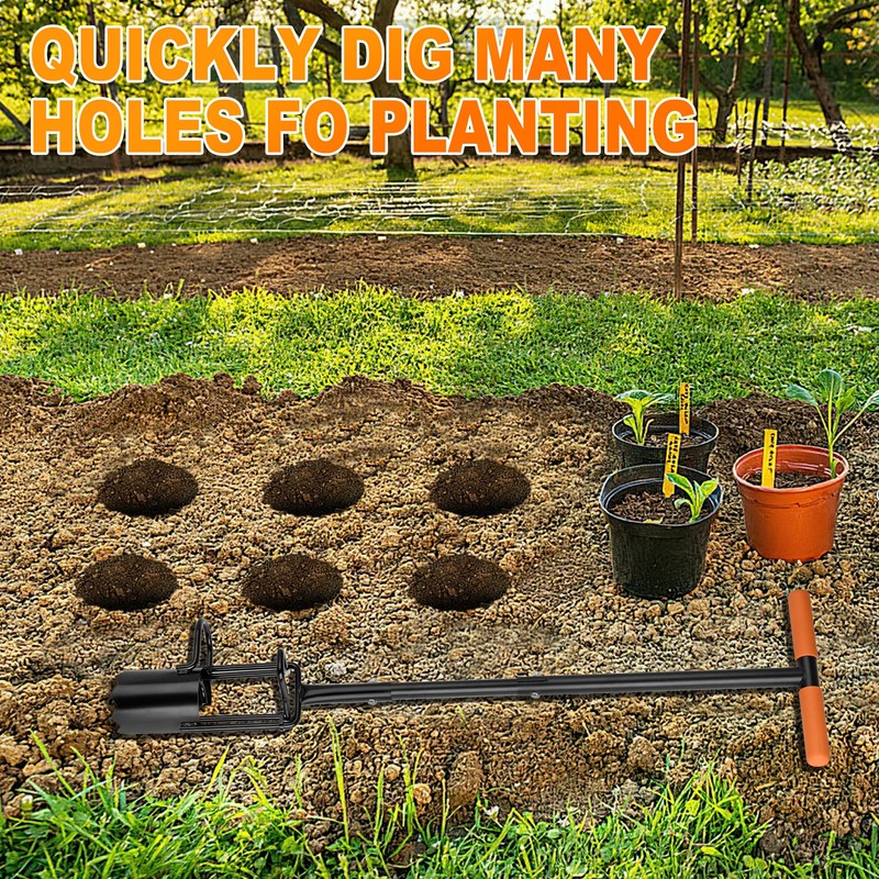 BARAYSTUS Bulb Planter Tool Long Handle, Tulip Bulb Planter Tool