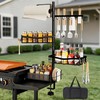 DAOYA Griddle Caddy Organizer for Blackstone Grill Caddy for Outdoor