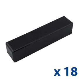 Master Magnetics COW-SCM7CX18 Ferrite Cow Magnet, 3" Length, 0.67" Width, 0.65" Height, Black Powder Coat (Pack of 18)