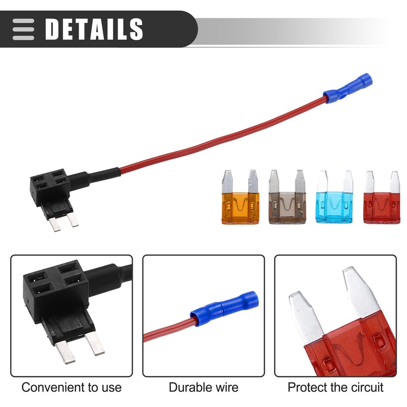 Motoforti Universal Add a Circuit 12V Mini Fuse Tap Holder