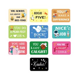 2 x 3.5 Inch Employee Appreciation Cards Kudos Cards Recognition Blank Back Postcard - Employee and Teacher Student Stationary Affirmation Gifts Business Card