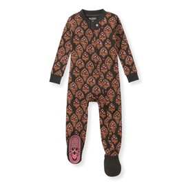 Burt's Bees Baby Baby Girls Pajamas, One-Piece Footed Sleeper PJs, Non-Slip Snug Fit for Infants 12, 18, and 24 Months