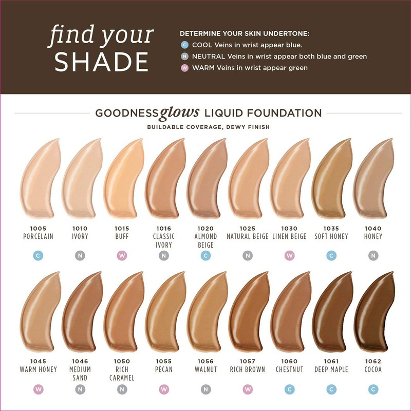 BURTS BEES Cocoa Goodness Glows Liquid Makeup, 1 FZ