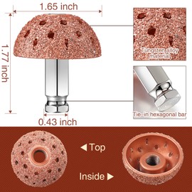 2 piezas de herramientas de parches de neumáticos, rodillo de parche de neumáticos y rueda de amortiguador de neumáticos, rueda de pulido de cabezal de reparación de neumáticos para amortiguador de