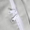 NTBAY 2 Pieces 100% Brushed Microfiber Light Grey Single Duvet