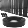 XKMT- Black View Blocking Privacy Tape Weave w/bracket For Chain