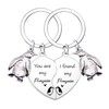 Tihnvk Penguin Keychain Couple Gifts for Girlfriend Boyfriend Valentine’s Day
