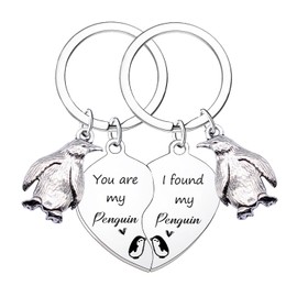Tihnvk Penguin Keychain Couple Gifts for Girlfriend Boyfriend Valentine’s Day Gifts Penguin Lover Gifts You are My Penguin I Found My Penguin Keyring