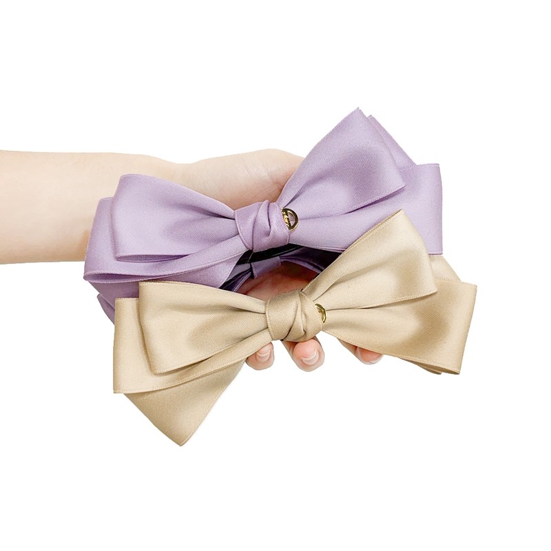 (4 types) Burnaby romantic ribbon banana pin light beige /