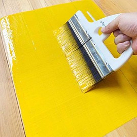 Magimate - cepillo para polvo de pintura grande de 8 pulgadas, pincel plano de barniz ancho para pintura acrílica, pegamento para papel pintado, muebles, manchas de valla y arte Gesso – paleta de
