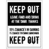Caledonia Signs 27200E Keep out, leave food/drink at door, I'm