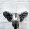 Darthome Ltd Silver Elephant Head Bust Wall Mounted Home Statue