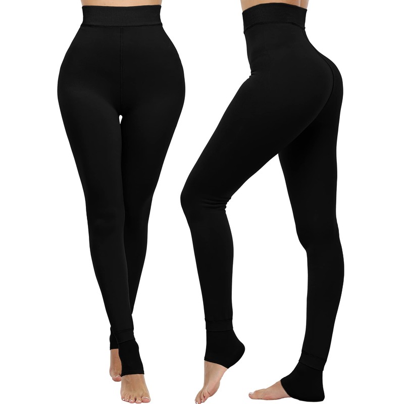 NORMOV 3 Piece Winter Warm Fleece Lined Leggings Women,Thick Thermal