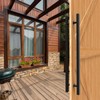 LVYIHAN Matte Black Square Barn Door Handles 12"/24"/36"/48"/59'', Pull Push