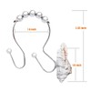 Shower Curtain Hooks Rings, 12PCS Anti Rust Seashell Decorative Double