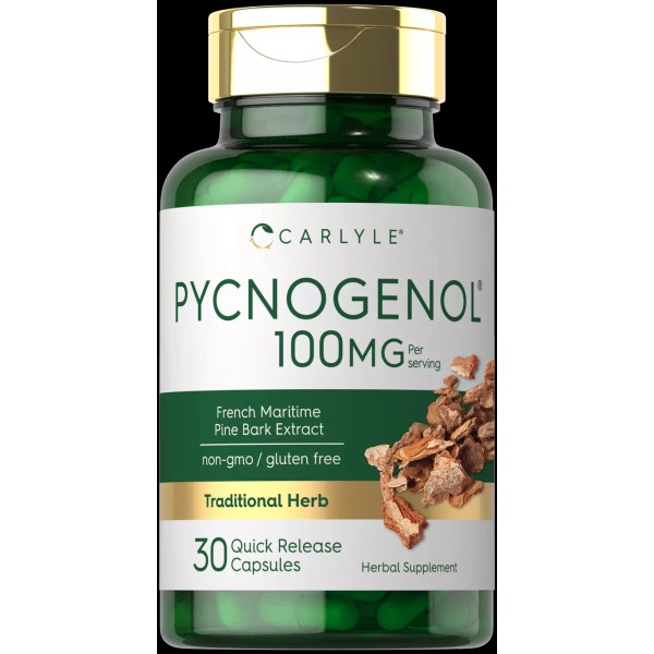 Carlyle Pycnogenol 100mg | 30 Capsules | French Maritime Pine