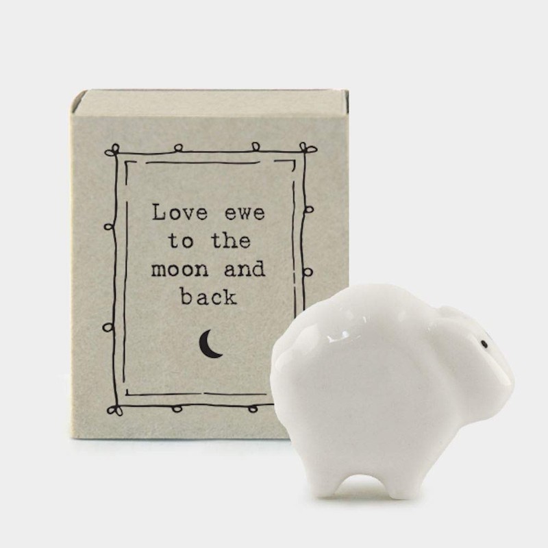 East of India MINI Matchbox Sheep 'Love Ewe to the