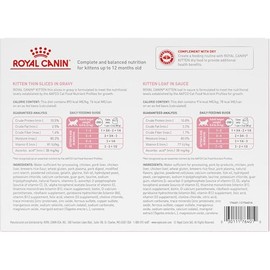 Royal Canin Feline Health Nutrition Kitten Thin Slices in Gravy and Loaf in Sauce Variety Pack Cat Food, 3 oz (Pack of 12)