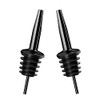 Final Touch Black Chrome Bottle Pourers, Set of 2 (FTA7003-19)