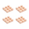 PATIKIL Copper Heatsink 8x8x2mm, 4 Pcs Heat Sink Cooler Radiator