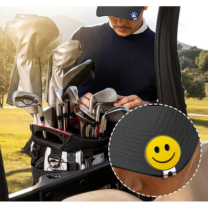 Adhere Golf Marker Magnetic Golf Logo Ball Mark Cute Cat