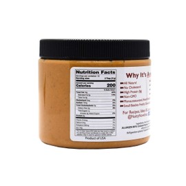 Nutty Novelties Classic Salted Peanut Butter - High Protein, Low Sugar Healthy Peanut Butter - All-Natural Peanut Butter Free of Cholesterol & Preservatives - Vegan Peanut Butter - 30 Ounces