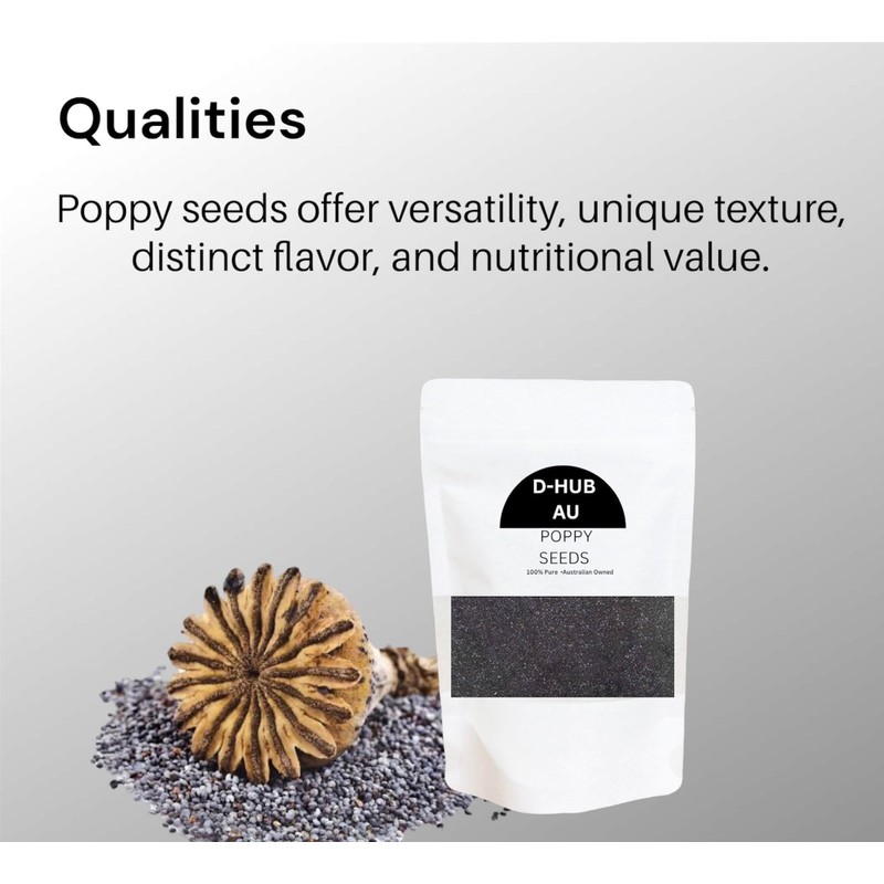 100g Poppy Seeds I Ideal for Culinary Delights Baking, Cooking,