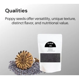 100g Poppy Seeds I Ideal for Culinary Delights Baking, Cooking, Seasoning & tea I 100% Natural Hungarian Fresh crop dark blue (Papaver Somniferum from Hungary)