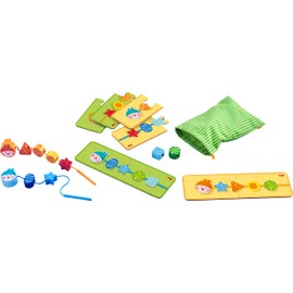 HABA 304653 Caterpillar Threading Game for Children from 18 Months, Trains Concentration, Made in Germany