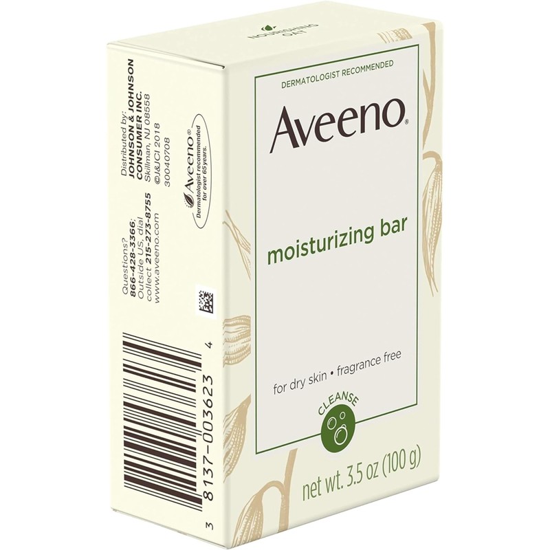 Aveeno Bar Dry Size 3.5 Ounce Aveeno Moisturizing Bar For