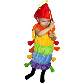 Seruna Caterpillar costume F83 Size 86 - 116 Fancy Dress Carnival Costume for 18 Months to 6 Years for Children Toddlers and Babies as Birthday Gift