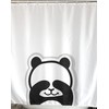YOUNG DA Funny Panda Shower Curtain, Black and White Pattern