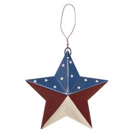 Darice Americana 4th July Decor - Metal USA Barn Star - SM 6"