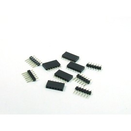 POPESQ® 5 x Kit Female Header and Pin Header 2.54 mm 6-Pin Straight #A1788