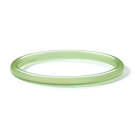 ZHOU LIU FU Bangle Bracelets for Women Green Chalcedony Round Bracelets Natural Gemstone Lucky Accessory Gift with Certificate Her Mom